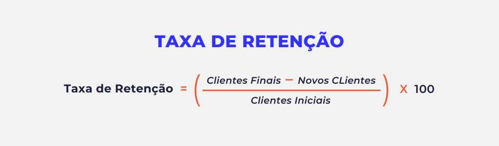 fórmula de taxa de retenção de clientes